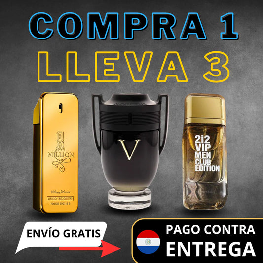KIT 3 FRAGANCIAS MASCULINAS DE LUJO..