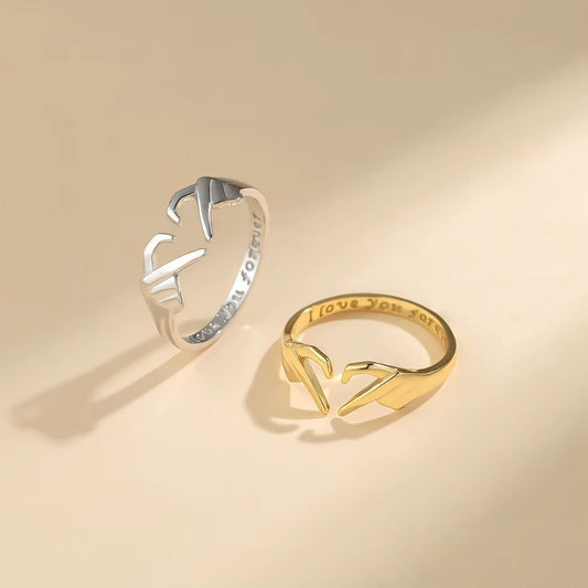 Corazón Compartido – 2 Anillos de Amor & Amistad