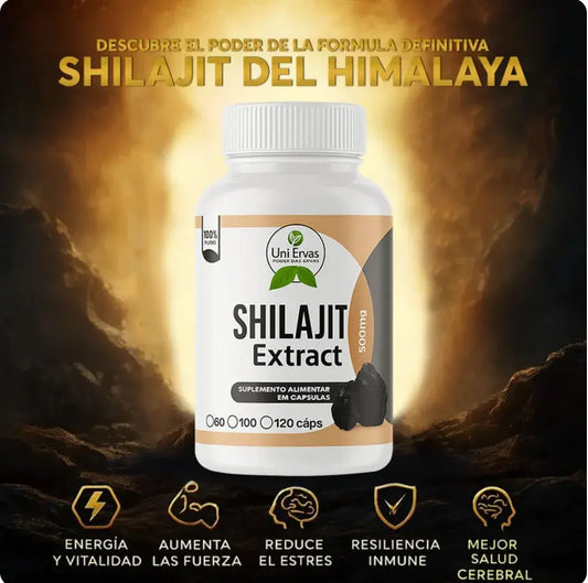 💥 Shilajit Puro – Energía, Vitalidad y Rendimiento - 60 Cápsulas💪