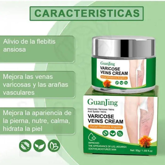 🌿 CREMA PARA PIERNAS CON V@RICES – ALIVIO NATURAL Y EFECTIVO 🌿